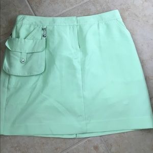 Izod Cool Fix XFG Lime Green Golf Skort Sz 6